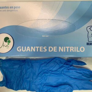 Guante hd nitrilo azul por 50 unidades