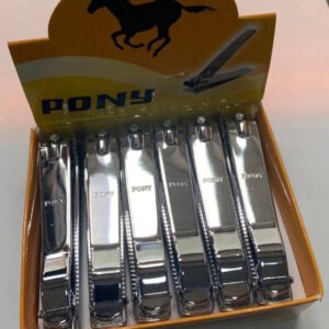 Cortaúñas grande cromado por 12 unidades