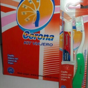 Cepillo dental viajero crema por 12 unidades