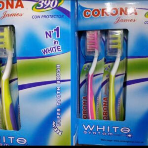 Cepillo dental con protector por 12 unidades