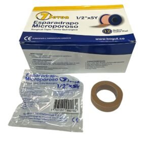 ESPARADRAPO MICROPOROS 1/2 x 5Y POR 12 UNIDADES